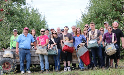 Apple picking group