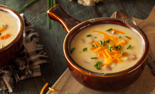 Cider and Cheddar Soup